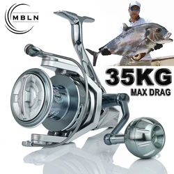 MBLN Brand,35kg/77lb Max Drag,90% Full Metal,Large Sea Spinning Fishing Reel,Durable Saltwater Surfcasting ,Corrosion Resistant