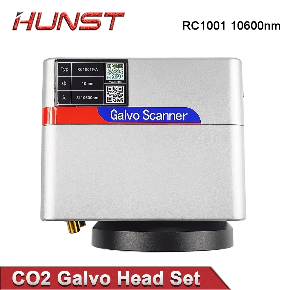 Hunst SINO-GALVO RC1001 CO2 Laser Scan Galvo Head Set 10600nm Aperture 10mm Galvanometer Scanner with Power Supply