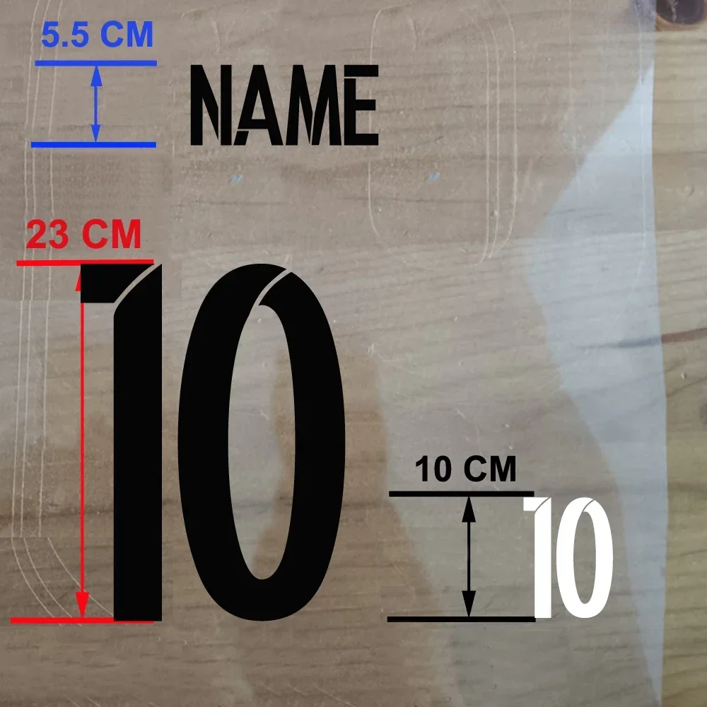 Super A Retro customized 04 06 07 08 10 11 12 14 2019 2020 2021 2022 number Font Football Team Home And Away Name Number Patches