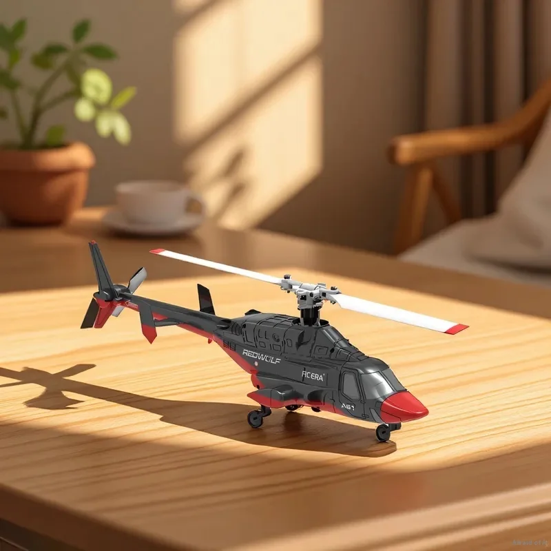 1:52 RHSKY A61 Remote-Controlled Helicopter Little Flying Wolf Fixed Height 4-Way Combat Unmanned Simulation Kid'S Toy Gift