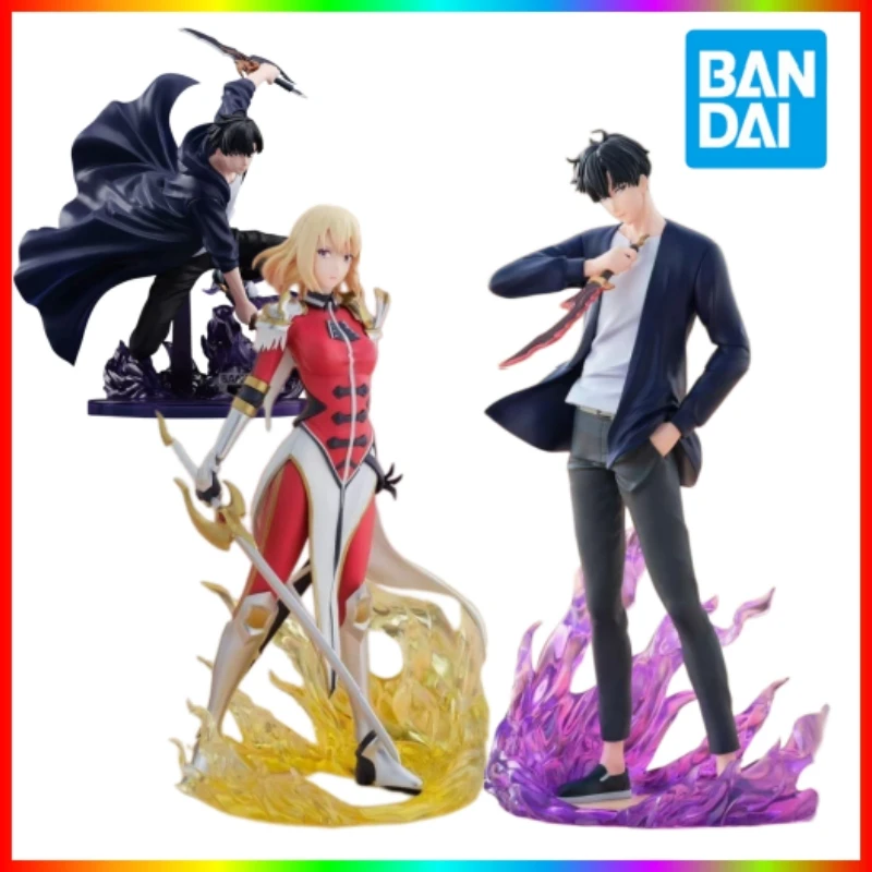 New Anime Solo Leveling Sung Jinwoo Cha Haein Doll Action Figure Model Figurine Collectible Statue Decoration Toy Gift