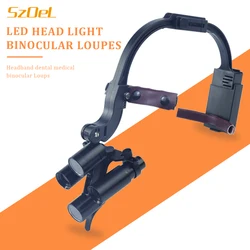 4X 5X 6X Dr.zn Dental LED Head Light Lamp For Magnification Binocular Loupes 5W Light Dentisit Surgical Headlight Lab Equipmen