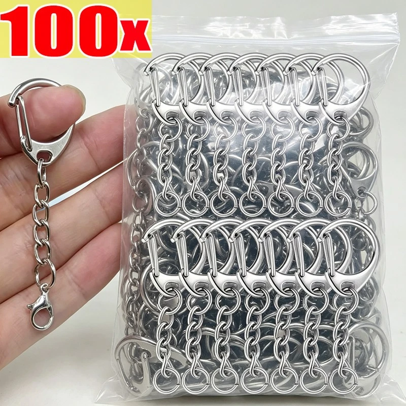 C Shaped Clasps Key Ring Lobster Clasp Keychains Connector H