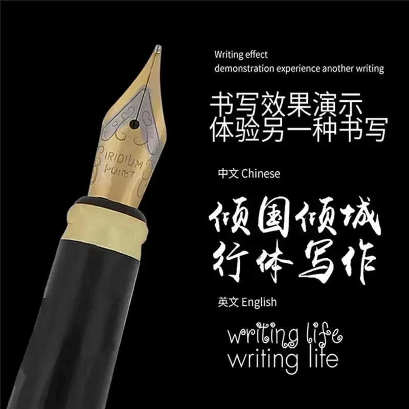 new-new-luxury-high-quality-6006-frosted-golden-dragon-business-office-fountain-pen-student-school-stationery-supplies-ink-pens