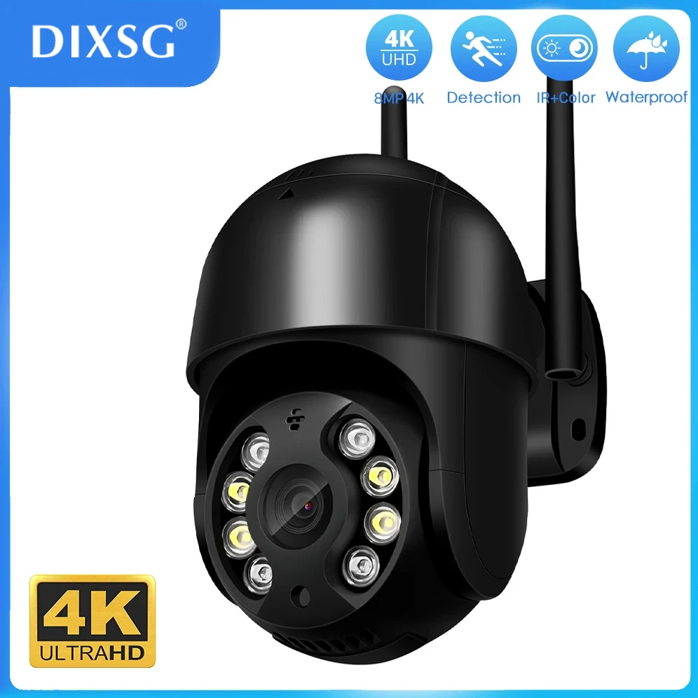 

4K WIFI Camera 5MP IP Ultra HD PTZ Surveillance Camera Outdoor ONVIF AI Huam Detection CCTV Security Camera Night Vision