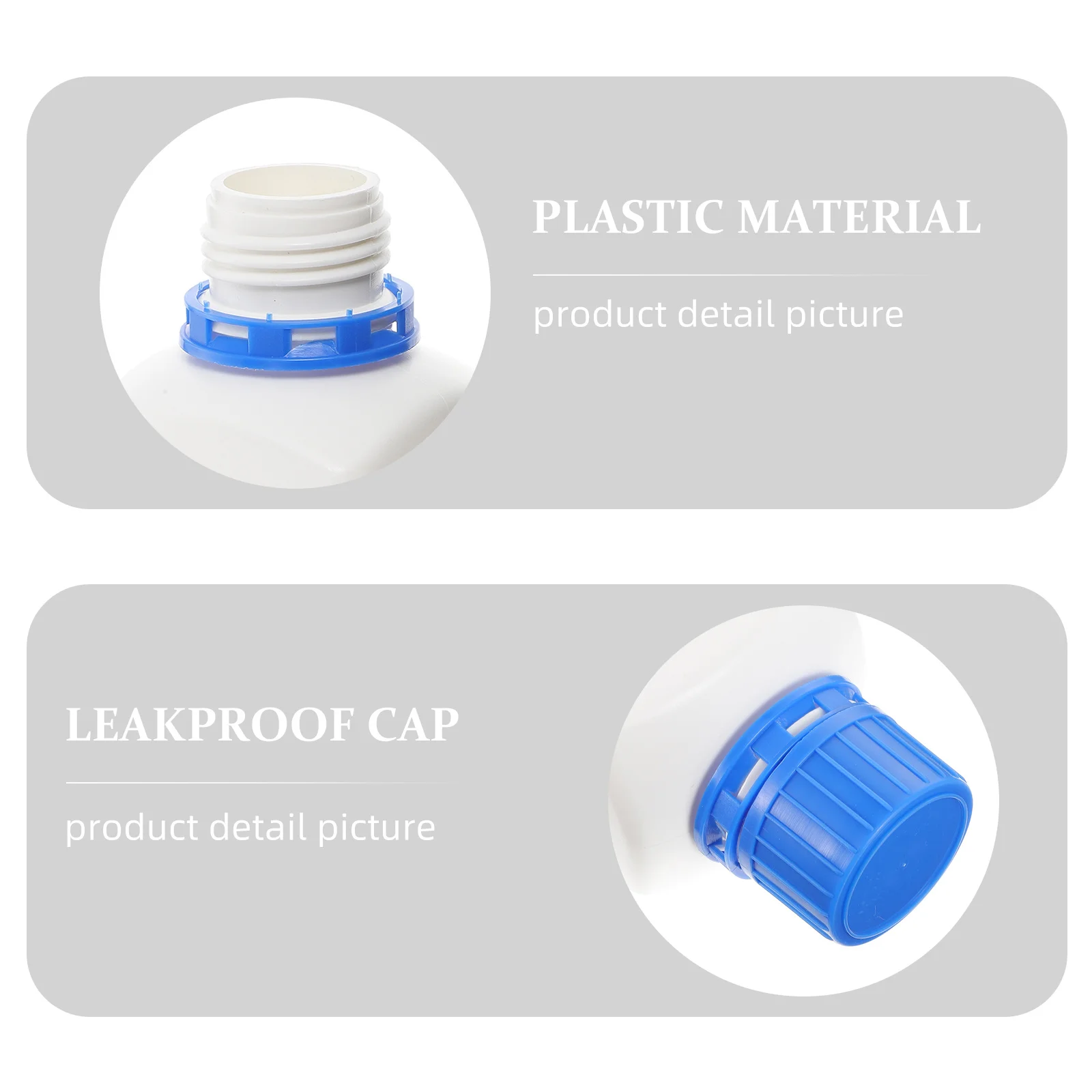 

5Pcs Labs Chemical Reagent Bottle Square Plastic Container with Caps for Sample Sealing and Liquid Storage Use