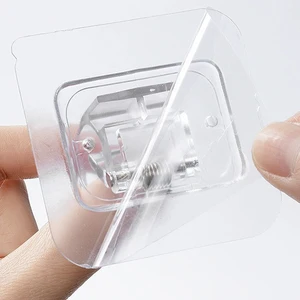 Raydaki kancalar, kendinden yapışkanlı, çivi yok, perde kelepçesi, kelepçe çubuğu, kanca, ayarlanabilir duş tutucu, ev depolama En iyi 10 ürün rehberi-no. 8