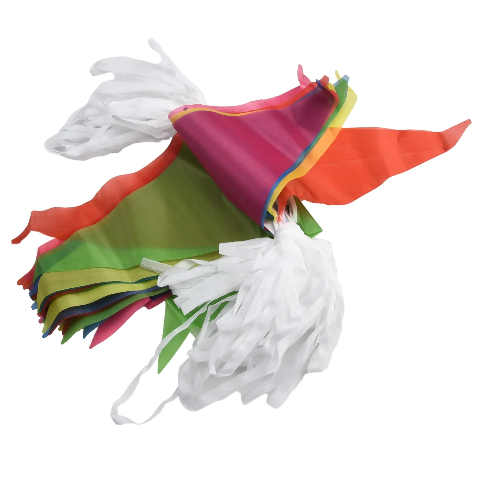 High Quality Practical To Use Brand New Triangle Flags Bunting 100 Flags 50 Meters Banner Pennant Easily Cleaned