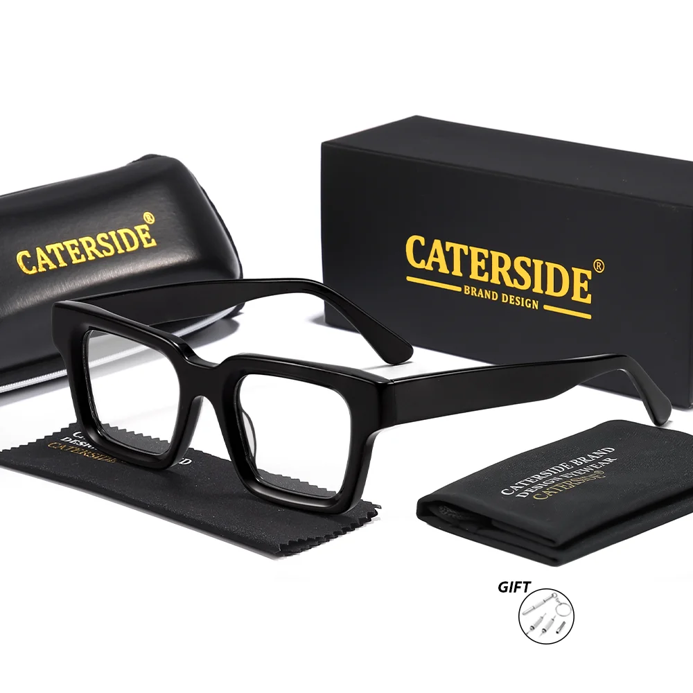 

CATERSIDE новые мужские оптические очки из ацетата, очки по рецепту, женские частные индивидуальные круглые линзы для очков для чтения