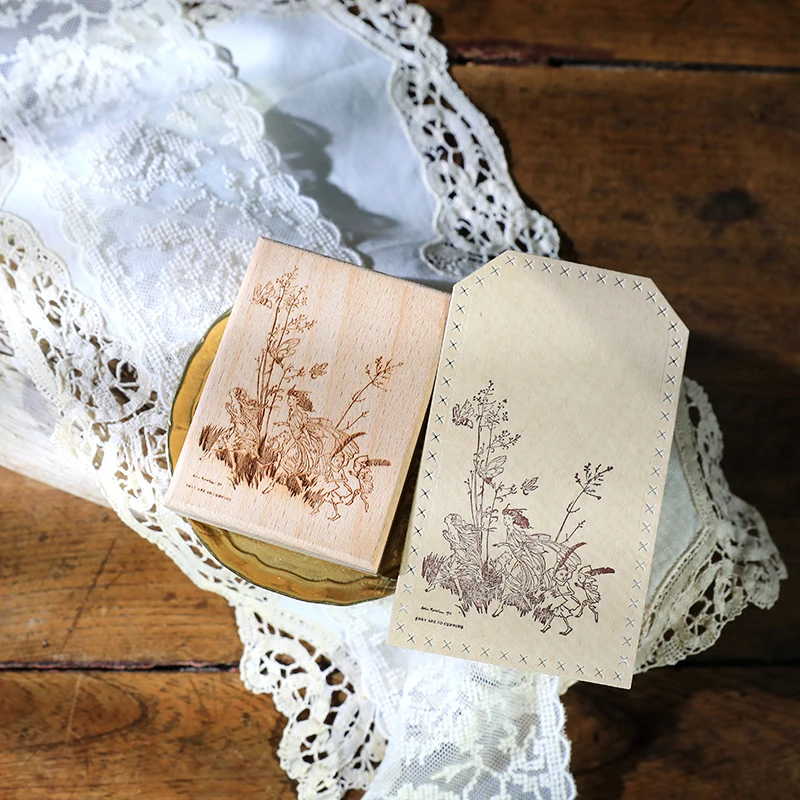 ختم خشبي من خشب الزان - تصميم خيالي أوروبي وأمريكي خفيف متعدد الاستخدامات على طراز الملح