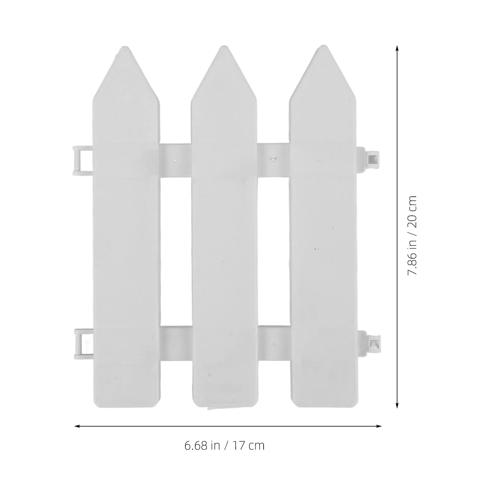 

4Pcs Garden Landscaping Fence Decorative Lawn Border Edging Plant Protection Outdoor Yard Edging Natural Plastic Landscape Fence