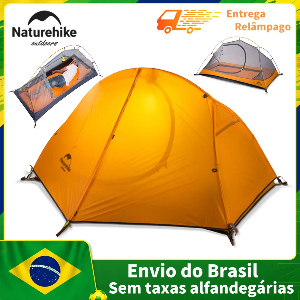 Naturehike barraca de bicicleta única, ultraleve, à prova d'água, mochila, barraca de pesca dupla, viagem ao ar livre, caminhadas, acampamento