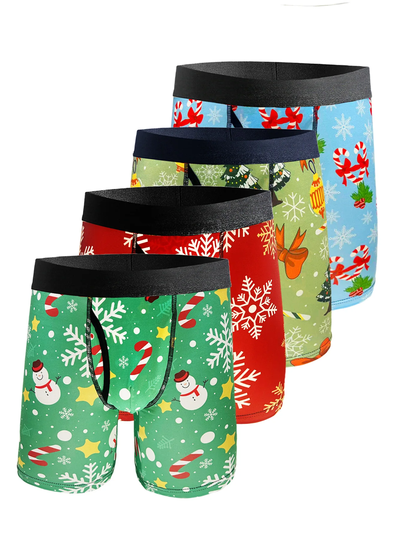 

4PCS Random Mixed color Men's Underwear, Men's Home Sport Swimming Underwear Fashiion Breathable Quick Drying Sports Trunks