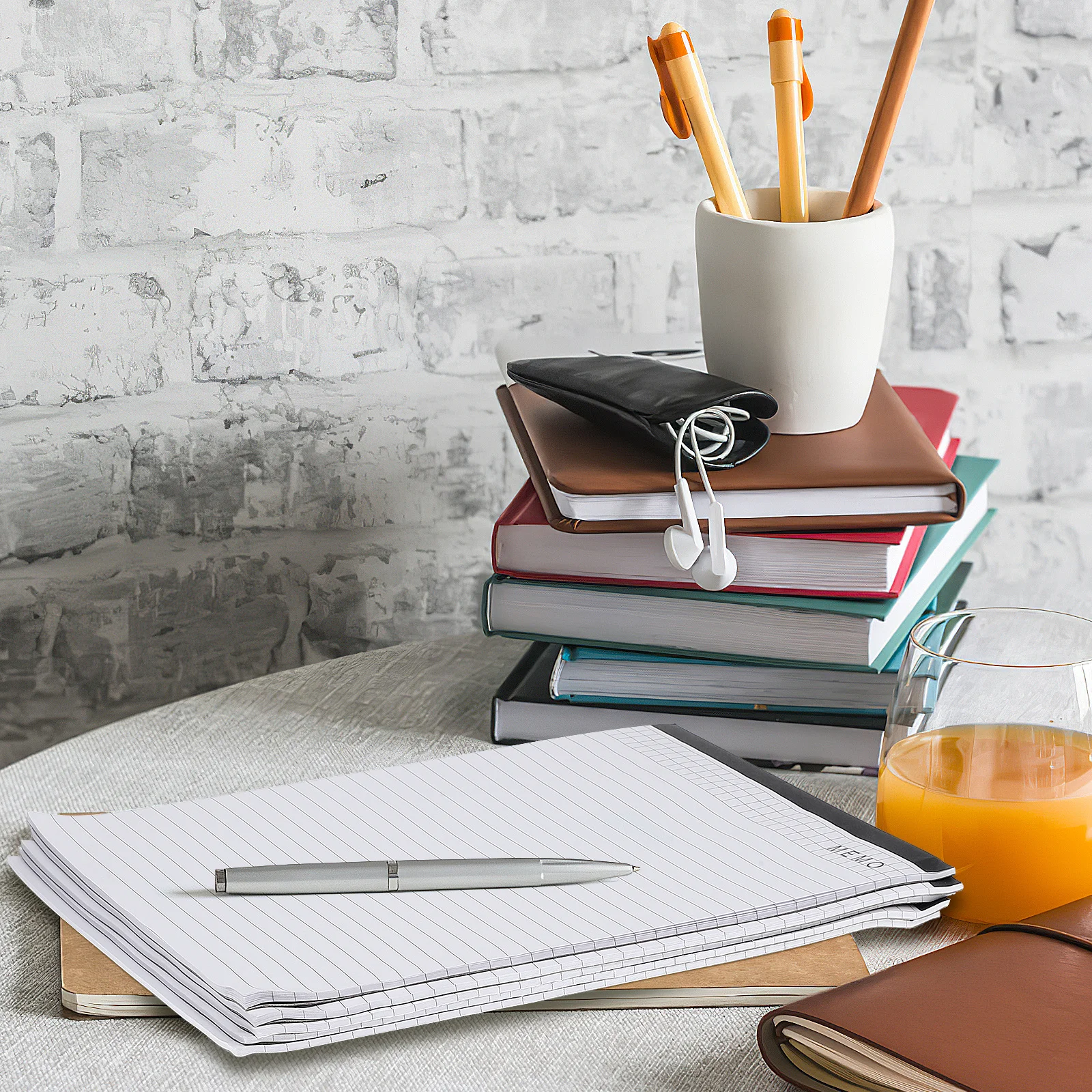 5 قطع من مفكرة A4 المحمولة، ورق سميك، سطح سهل الكتابة، لوحة مذكرة وظيفية لاجتماعات المكتب، منظم مخطط يومي