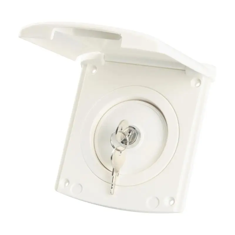 

31BC Anti Backflow Camping Water Inlet Top Design UV Resistant ABS Housing Fast Installation Fit for Motorhomes Camping