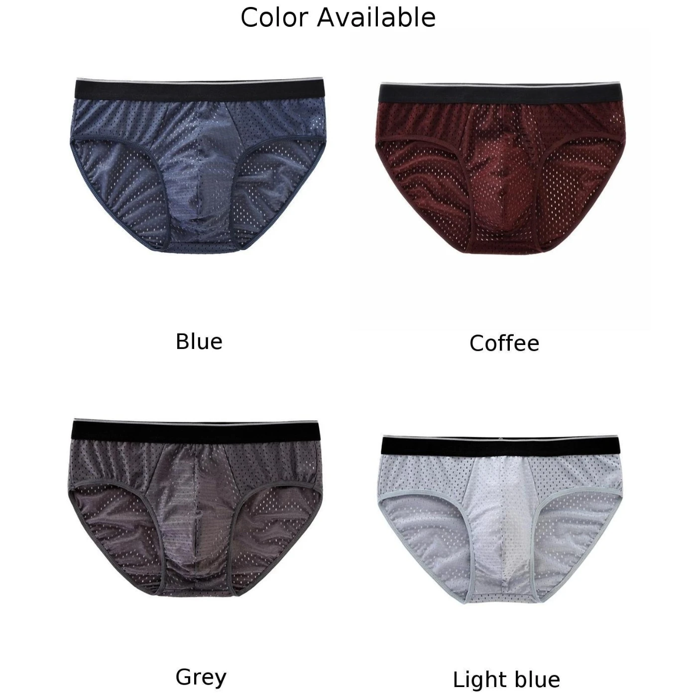 رجل الملابس الداخلية سلس شبكة الحرير الجليد سراويل داخلية للرجال مثلث الملابس الداخلية الرطوبة فتل حجم كبير 2XL 5XL