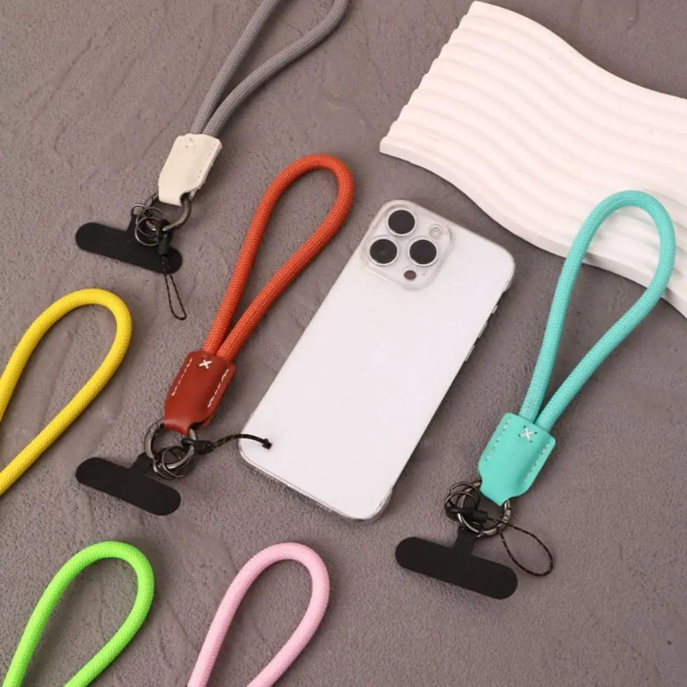 

Нейлоновая плетеная веревка, цепочка для телефона, женская мода, искусственная кожа, ремешок для телефона на запястье, роскошный зажим для телефона, ремешок, аксессуары для телефона