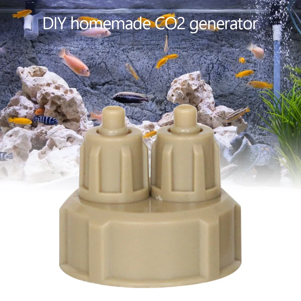 이산화탄소 발생기 디퓨저 병 뚜껑 수족관 어항 생식물 DIY 공기 디퓨저 발생기, 이산화탄소 반응기 액세서리