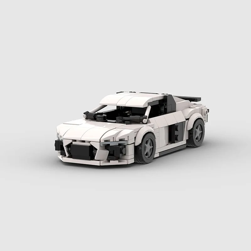 

Спортивный автомобиль MOC: конструктор для детей, совместимый с Lego, мелкие детали, развивающий набор для сборки-головоломки