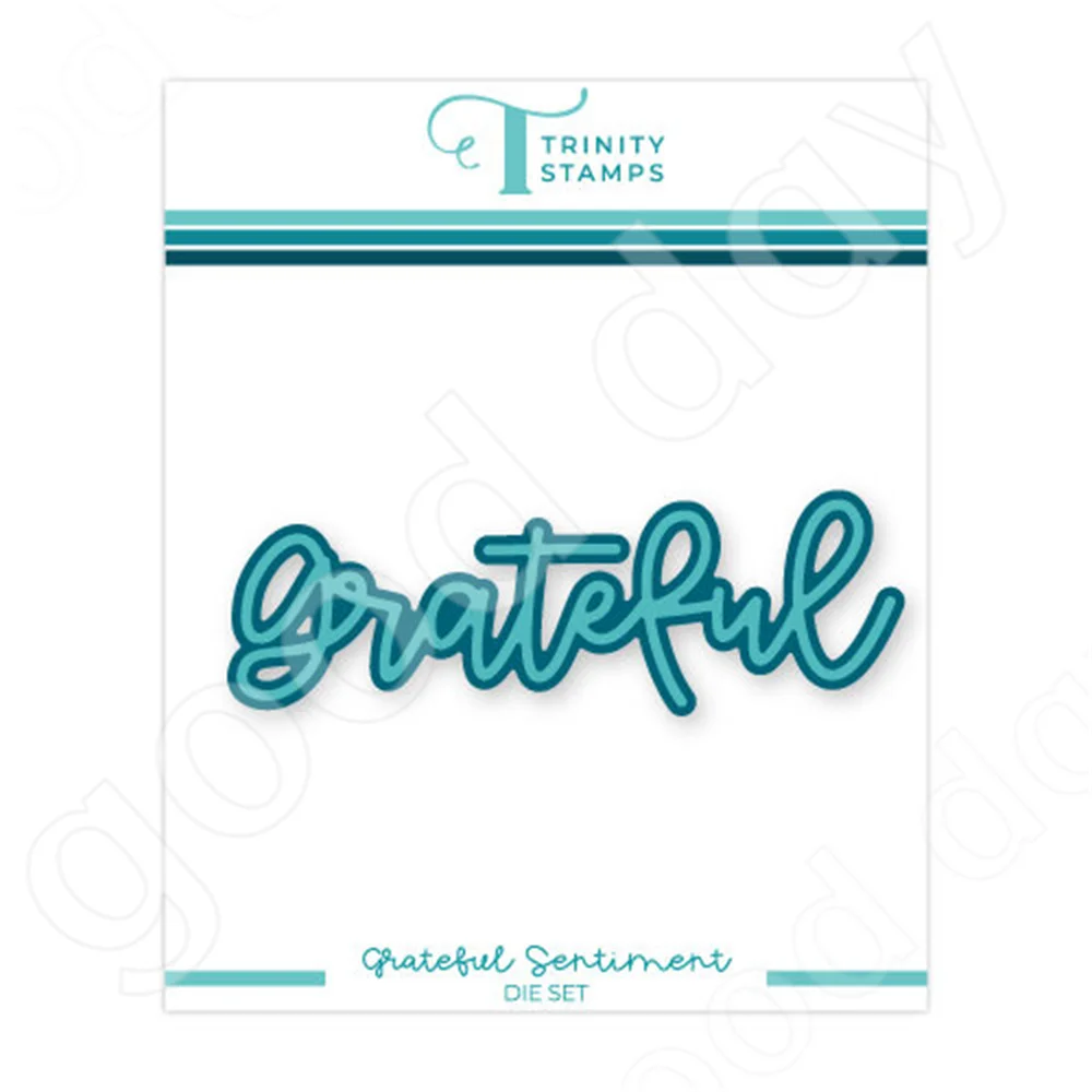 

Grateful Sentiment Metal Cutting Dies Scrapbook Diary Decoration Embossing Template Diy Greeting Card Handmade Hot Sale 2022 New