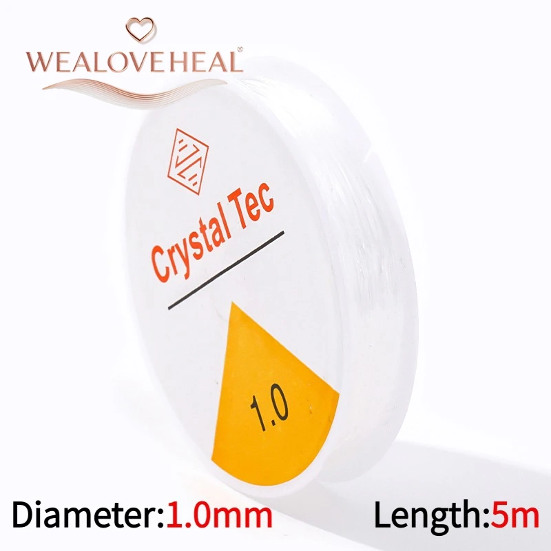 Starkes 0,4-1,0mm Elastisches Kordelband für Schmuckherstellung, Transparenter Dehnbarer Faden für DIY Armbänder Halsketten, Perlenschnur Zubehör – Detail 32