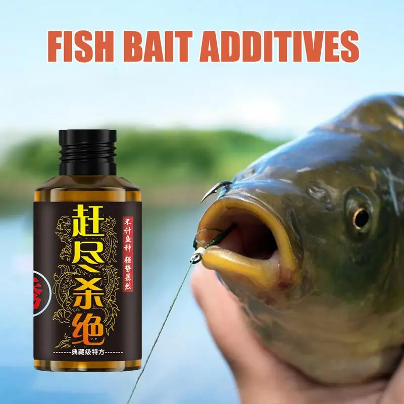 Fish Attractants For Baits Effective Fishing Liquid 100ml Baits & Attractants Safe For Bream Carp Grass Carp Silver Carp Crucian