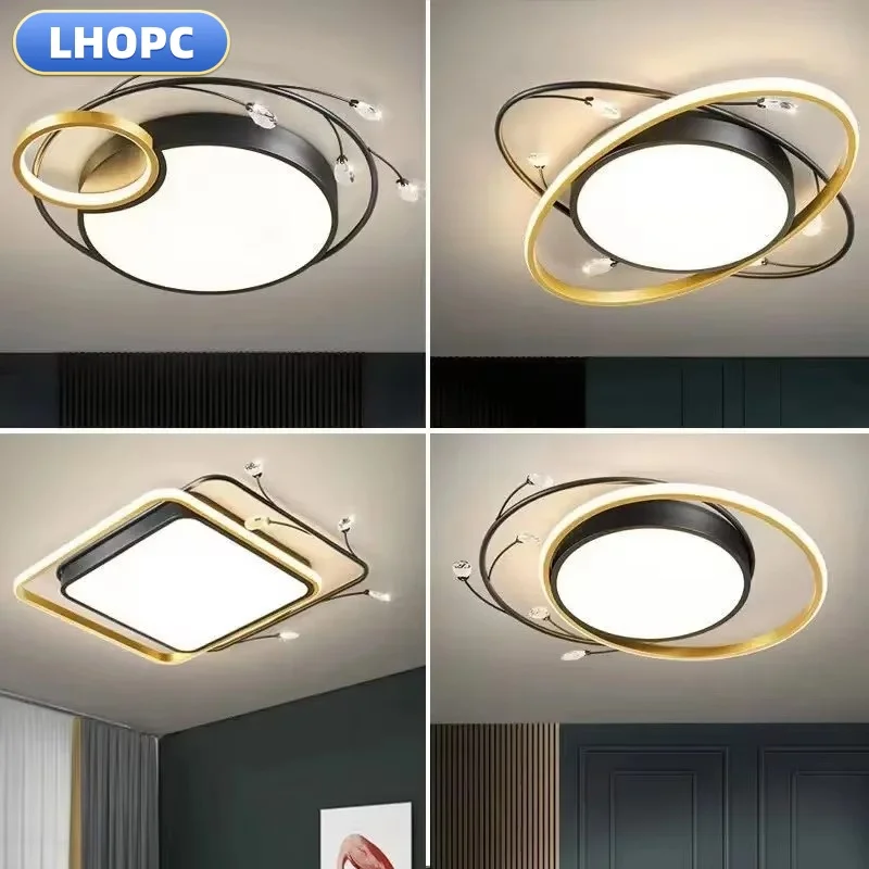 Ceiling lamp designer decoration modern simple crystal round lamp chandelier chandelier living room, bedroom, study room decorat