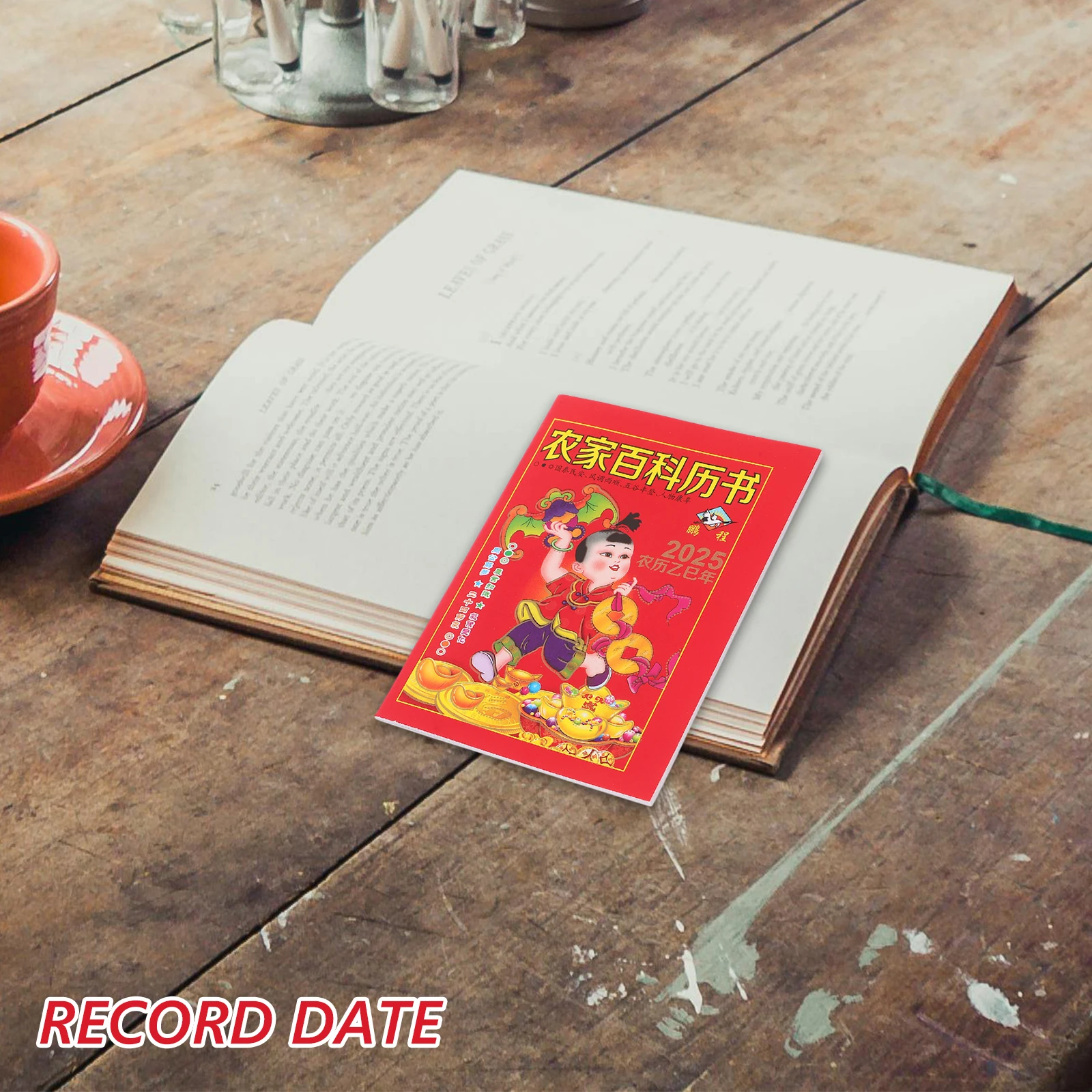 

2025 Year Of The Snake Chinese Daily Calendar Traditional Lunar Book Feng Shui Planner 64 Pages Wall Table Decor Collector'S