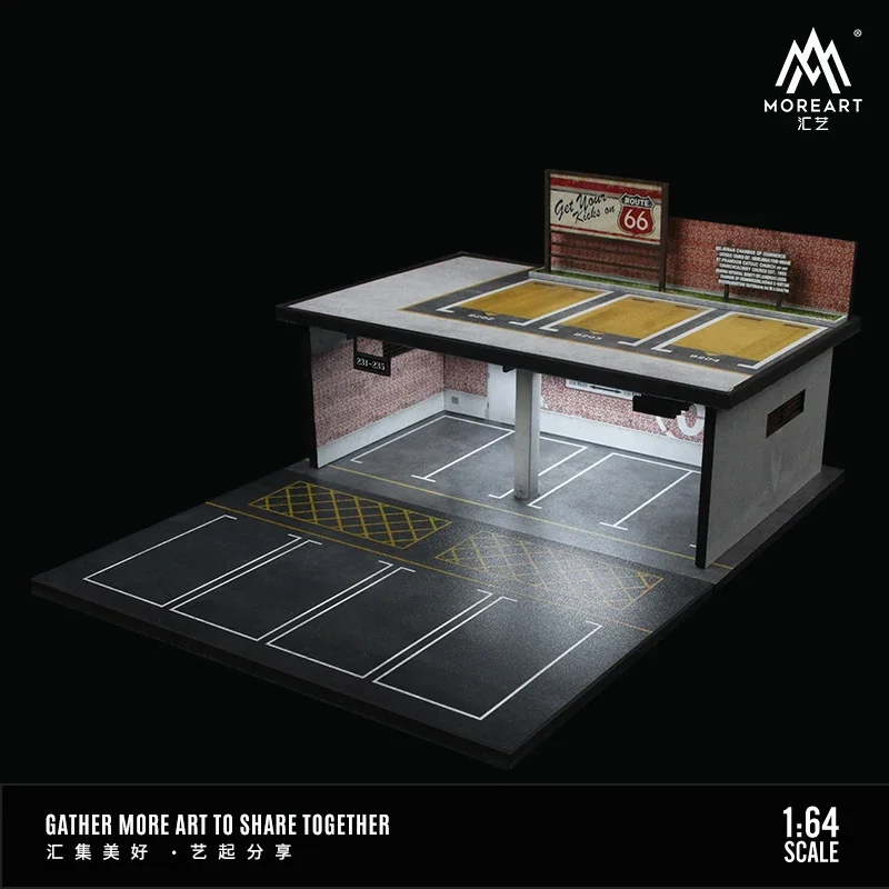 MoreArt 1:64 Diorama Double-Decker Parking Garage scene No.66 / No.86