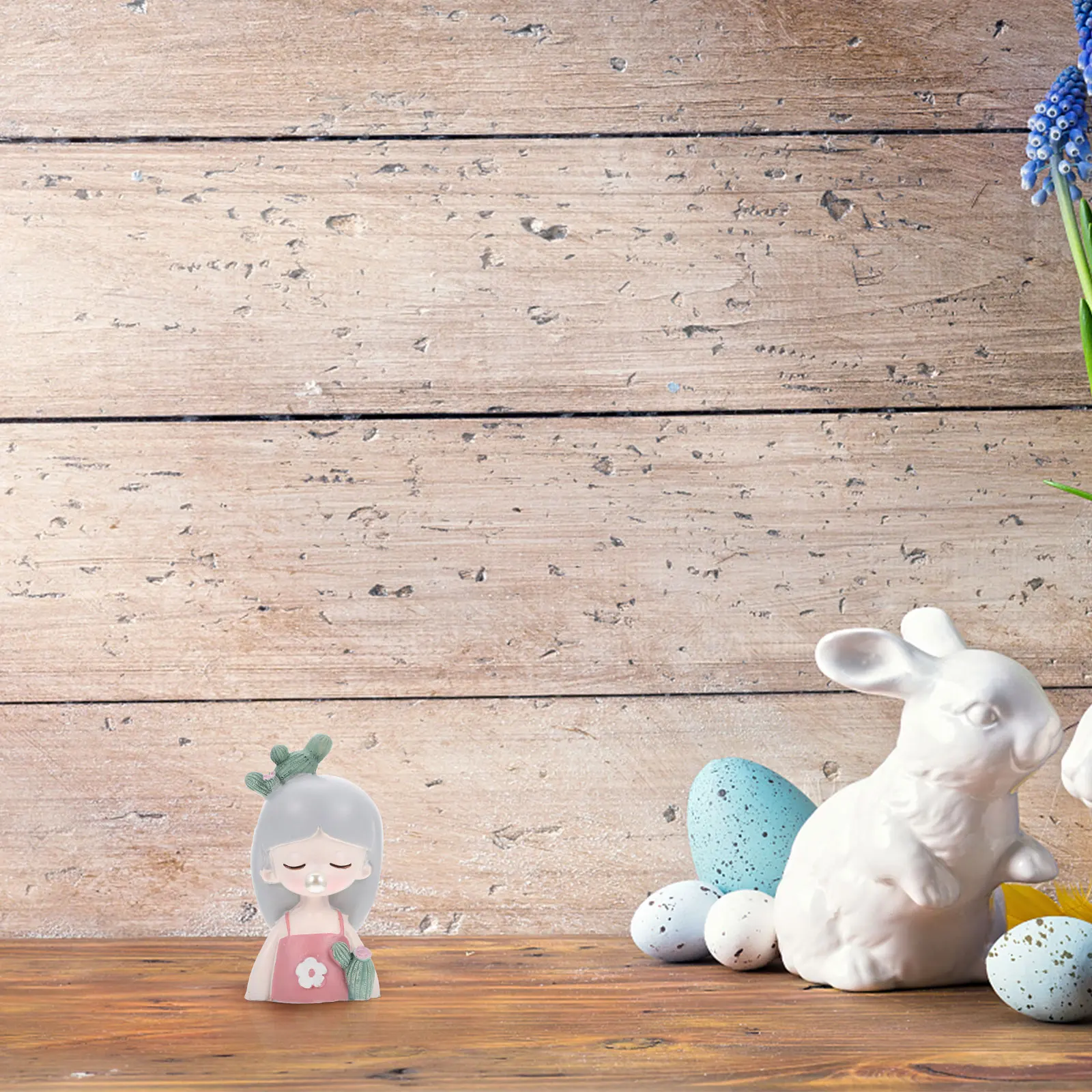 

Resin Craft Blowing Bubble Girl Figurine Adornment Desktop Decor Exquisite Creative Home Mini Model Unique Lovely Stability High