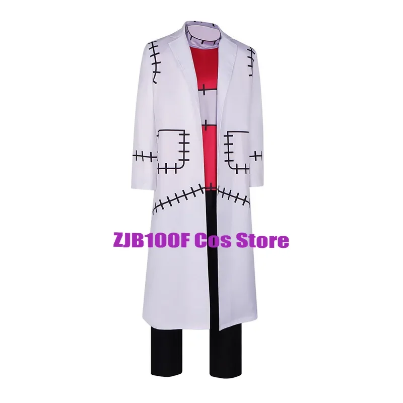 Franken Stone Cosplay Doctor Anime Soul Eater Cosplay Costume Uniform Trench Top Pants Set Party Role Outfit for Men Women