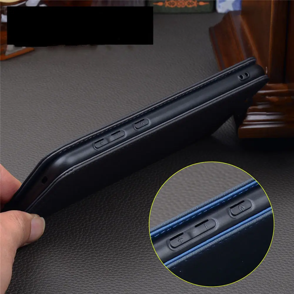 Genuine Cowhide Leather Flip Case for Vivo X200 Ultra X200S X200 Magnetic Holder Cover