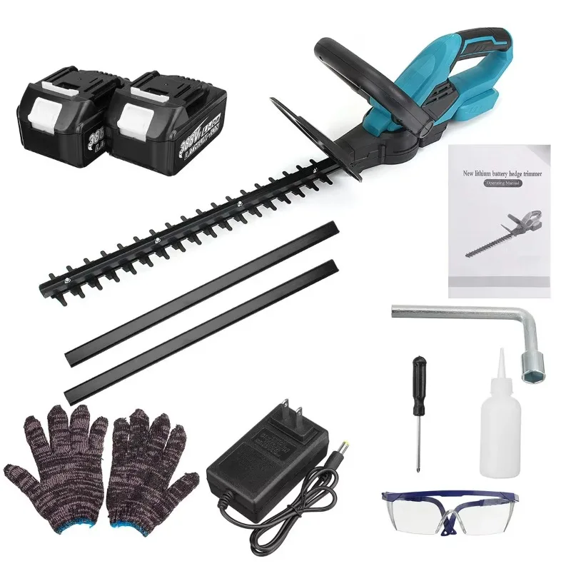 Pemangkas Pagar Tanpa Sikat Gunting Pemangkas Listrik Portabel Pemangkas Pagar Rumah Tangga Multifungsi Penghijauan Luar Ruangan Pisau Ganda