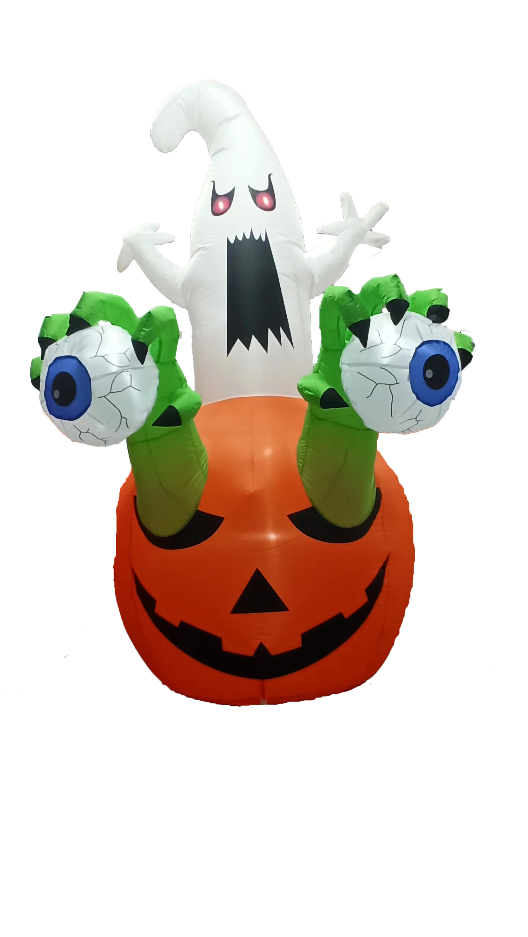 2.4m Scary Animatronic Ornaments Outdoor Design Pumpkin Light Decoration Halloween Party Indoor Inflatable Halloween Decorations