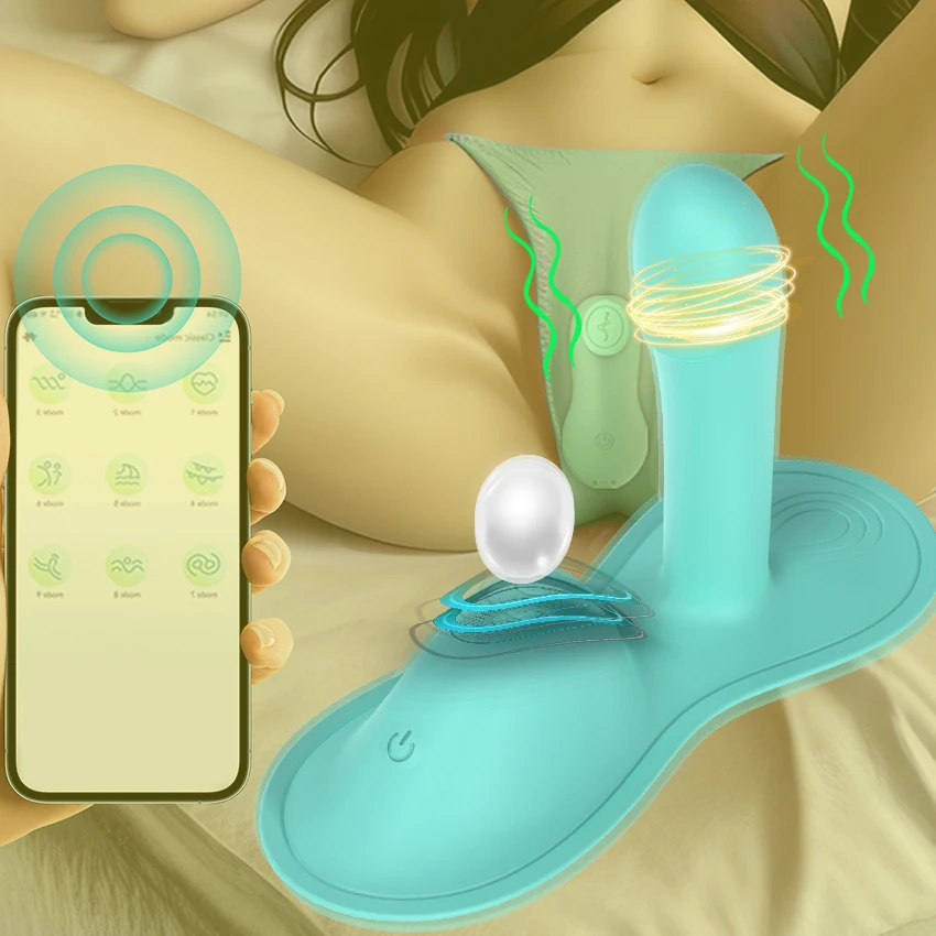 يمكن ارتداؤها اللباس الداخلي دسار هزاز 2 In1 البظر G بقعة المزدوج محفز App التحكم عن بعد اختراق جهاز تدليك للمهبل الجنس لعب 18 + #1