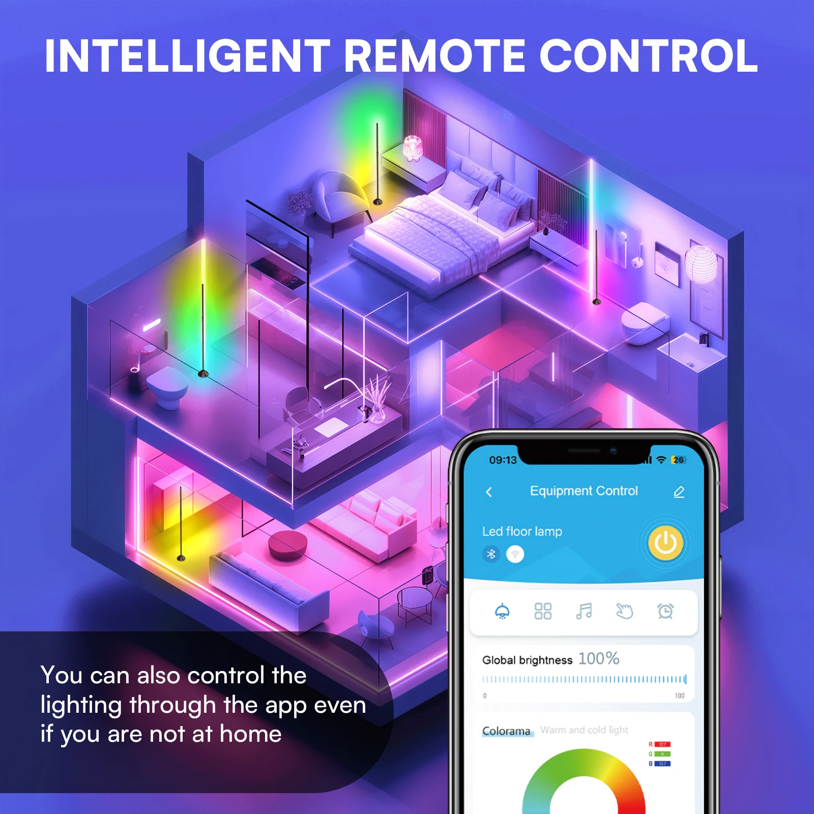 Strisce luminose a LED Striscia luminosa da 130 piedi per camera da letto, scrivania, camera da letto interna Regali di compleanno Decorazione RGB con telecomando e alimentazione 24 V