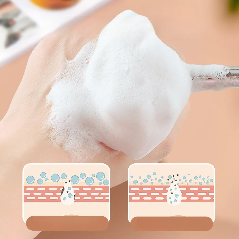 Facial Cleanser Brush Soft Hair Face Massage Pore Cleanning Wash Brush Beauty Face Mask Brush Portable Skin Care Tool