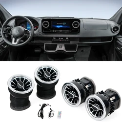 LED Ambient Light For Mercedes-Benz Sprinter Front Air Condition Vent Outlet Ambient Light Turbo Interior Trim Car Accessories