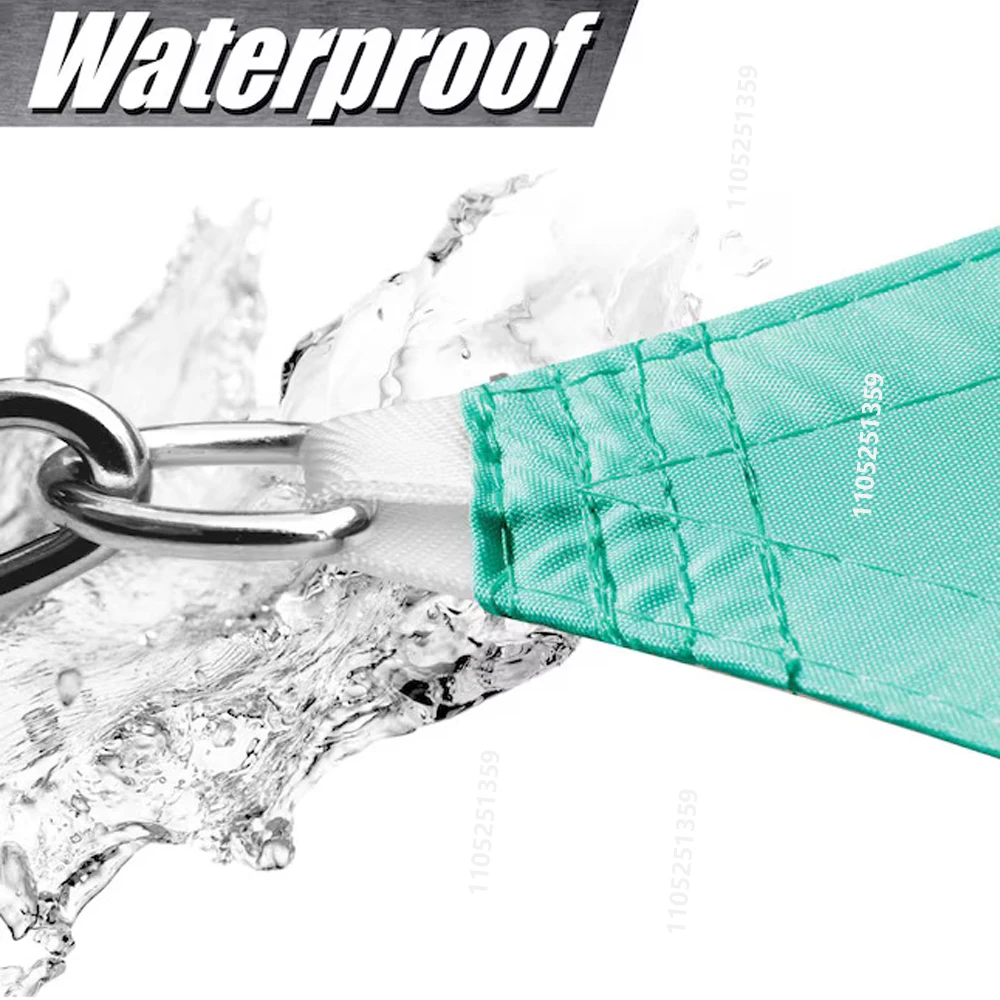 Mehrgrößiges Dreieck-Sonnensegel, wasserdicht, für Garten, Terrasse, Party, Sonnenschutz, Sonnensegel für Strand, Camping, Pool – Detail 2