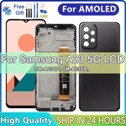 AMOLED For Samsung A23 5G A236 LCD Display Touch Screen Digitizer Assembly For Samsung A236B A236U A236U1 LCD