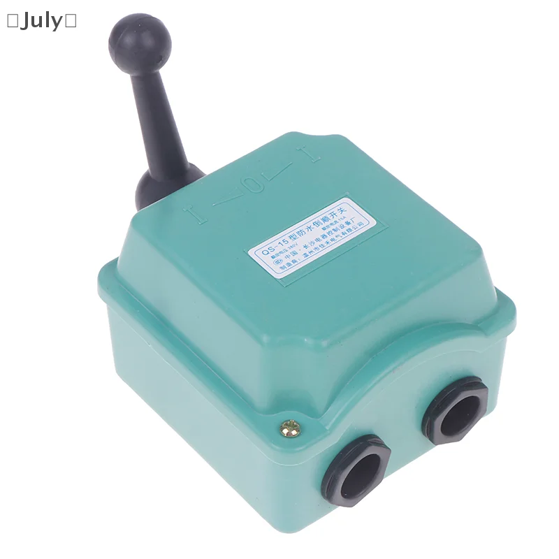 1 PCS Forward Stop Reverse Motor Interruptor à prova d'água Interruptor de comutação QS-15A Interruptor de comutação 380V