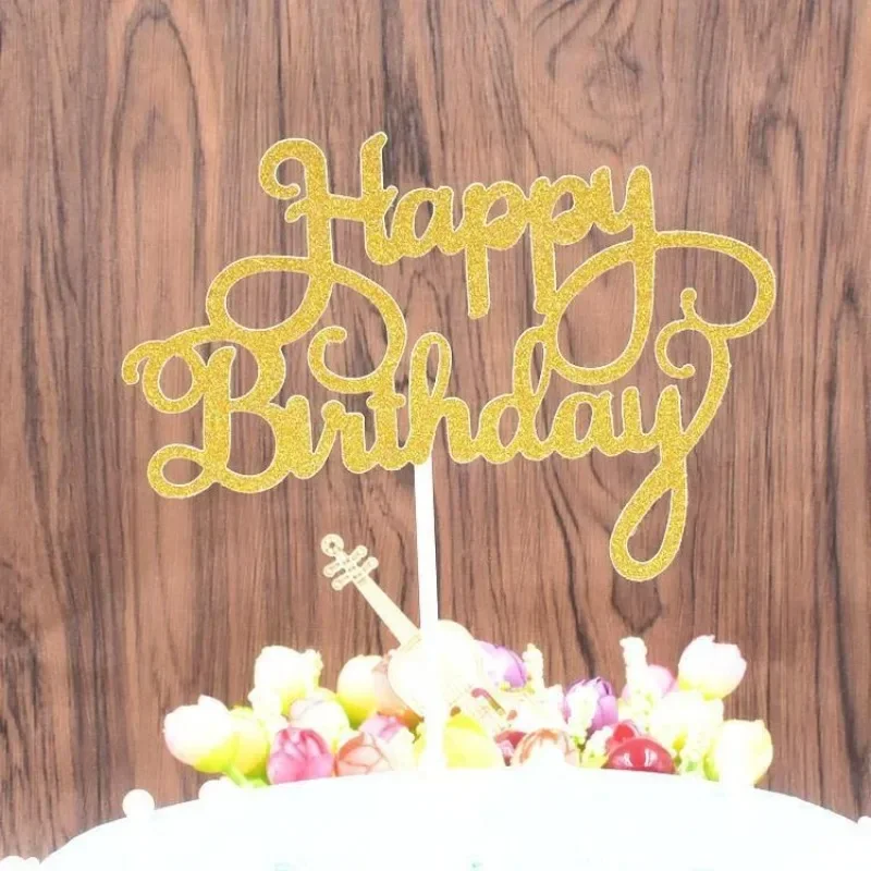 10/20 stücke Alles Gute Zum Geburtstag Kuchen Topper Dekoration DIY Acryl Brief Geburtstag Partei Liefert kuchen dekorieren werkzeuge