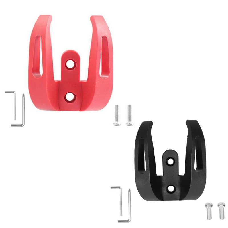 Scooter Dual Claw Hook For Xiaomi 1S / Pro2 Helmet Dual Claw Bags Grip Scooter Handle Hook Red