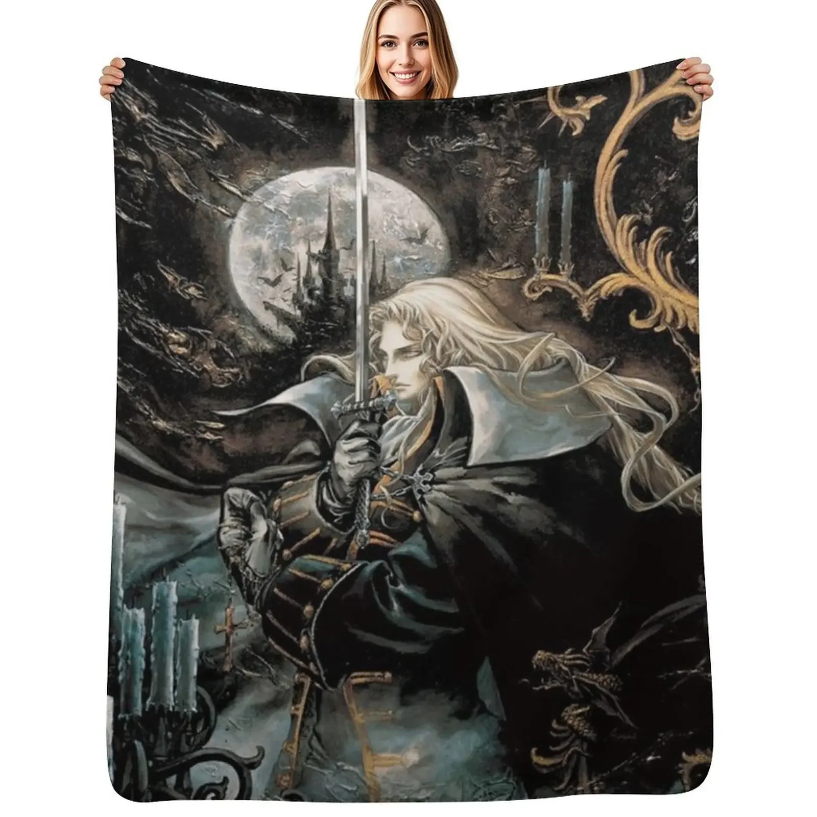

Castlevania Throw Blanket For Sofa Thin Picnic Luxury Blanket