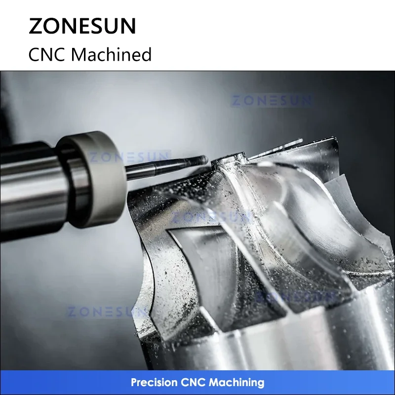 Zonesun ZS-CNC1 Custom CNC Parts Prototype Machined  Aluminum Turned  Lathe