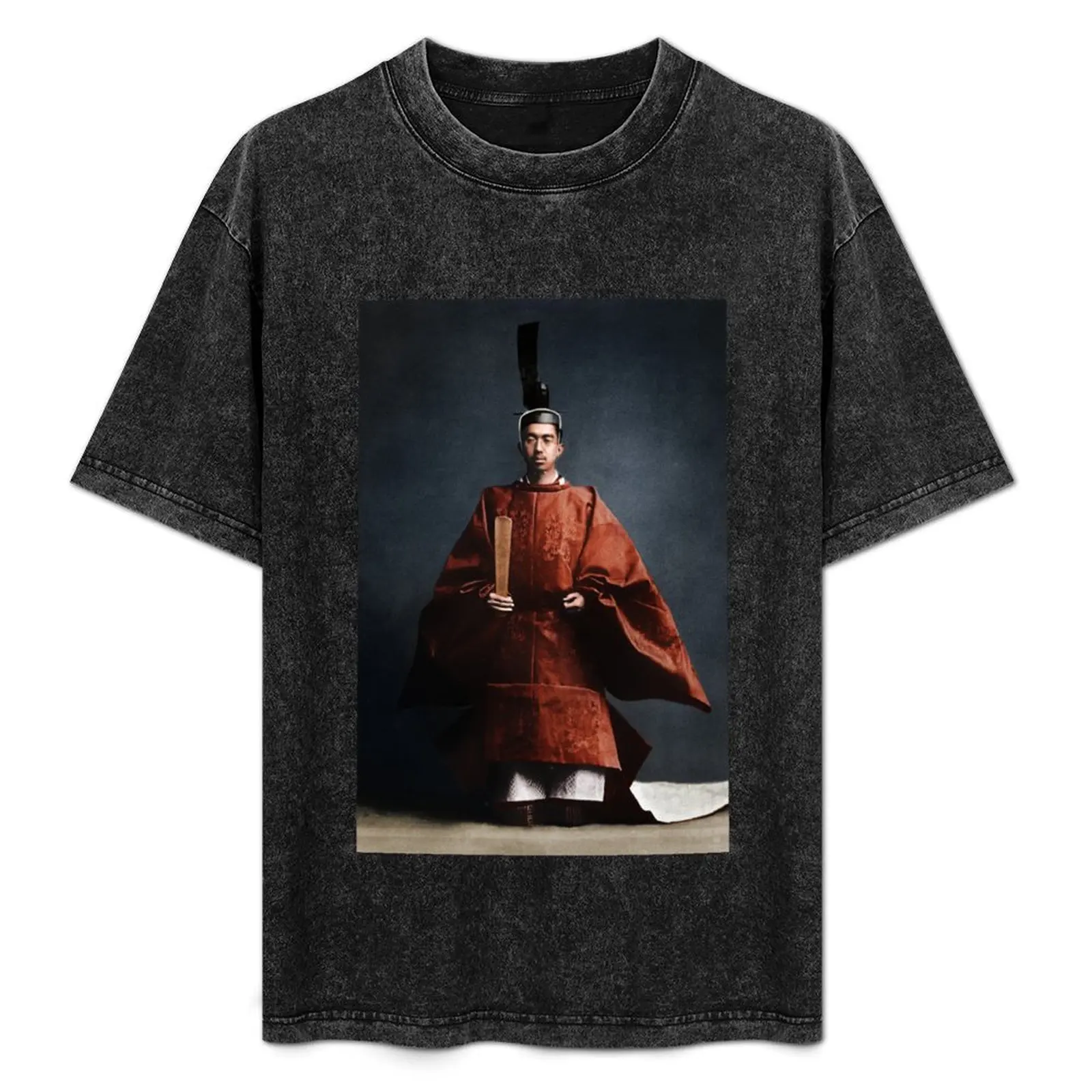 Hirohito, Emperor Showa, 1928 colorized T-Shirt graphic tee shirt man clothes Short sleeve tee shirts men graphic