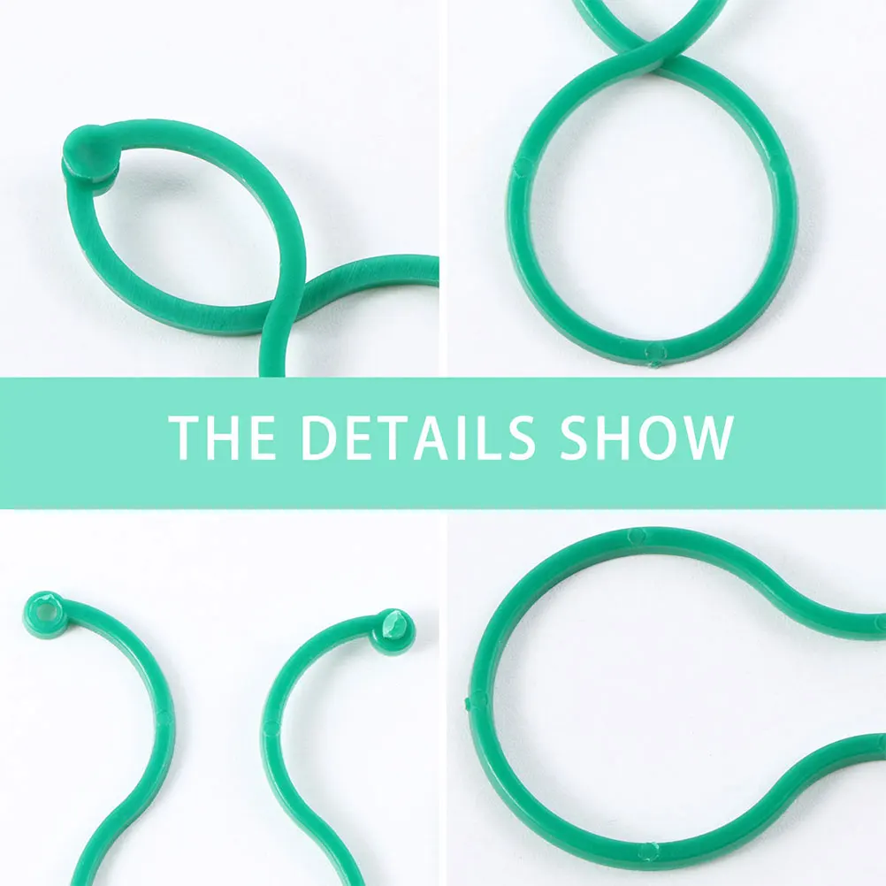 

100 Pieces Plant Fixing Buckle Durable Clips for Garden Climbing Support Gardening Accessories Plant Stakes Vines Flower