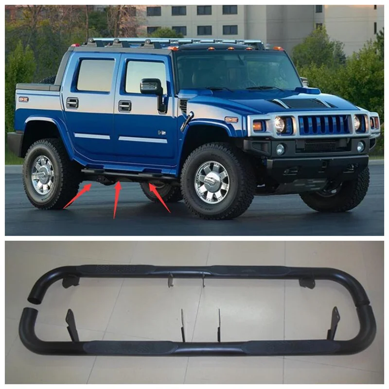 

Fits For Hummer H2 2004 2005 2006 2007 2008 2009 2010 High Auality Aluminum Alloy Running Boards Side Step Bar Pedals