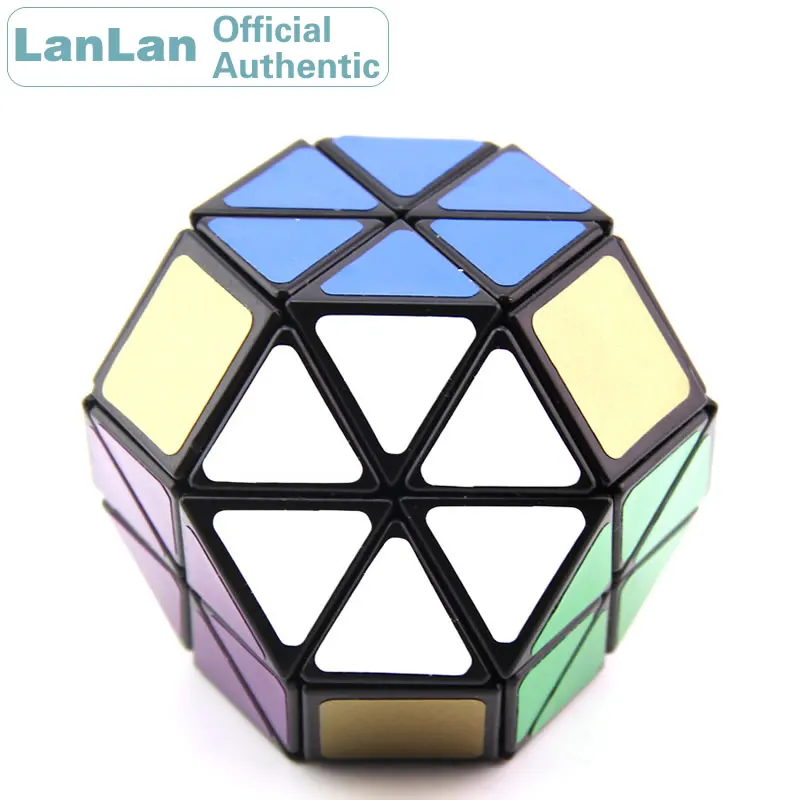 LanLan 8 Axis Octahedron Hydrangea Skewbed Magic Cube Diamond Speed Puzzle Antistress Educational Toys For Children