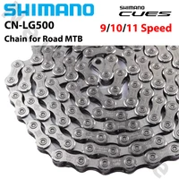 SHIMANO CUES 9S 10S 11 velocidades cadena LINKGLIDE CN-LG500 116L 118L120L 122L 124L para MTB bicicleta de montaña piezas originales de cadena de carretera